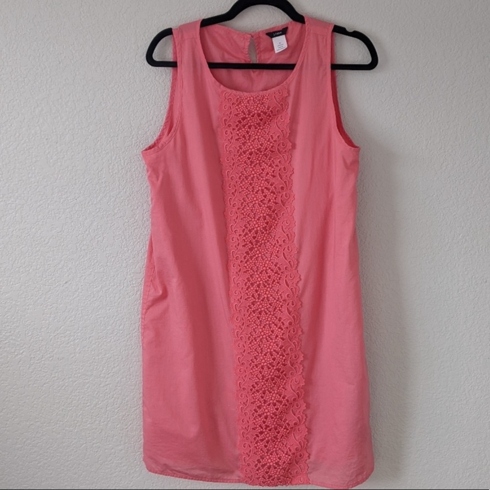 J. Crew Pink Shift Sleeveless Dress